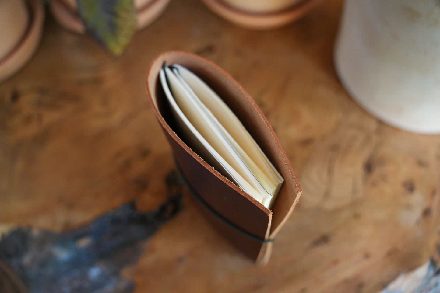 Pocket Leather Travellers Journal